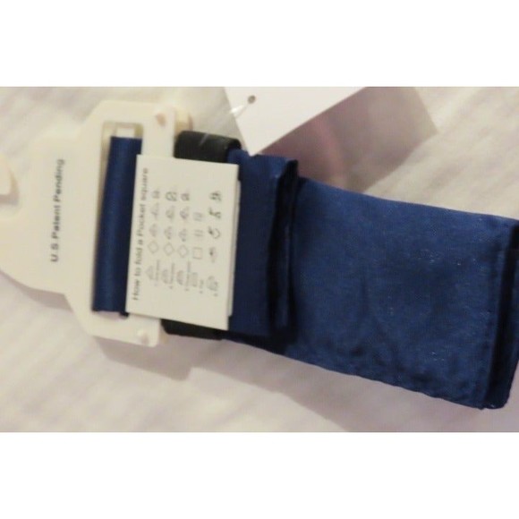 Boys Bow Tie and Pocket Square Blue Sz 8 - Picture 5 of 9